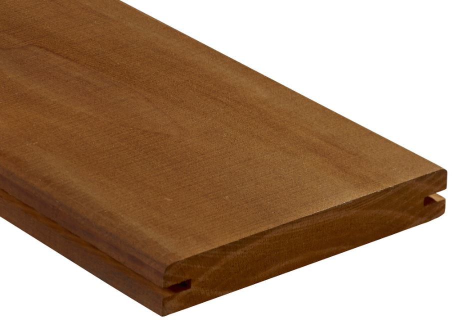 Terrassendiele Kebony Clear (mit seitl. Clip-Nut)